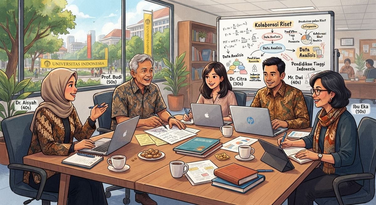 Tim profesional berdiskusi dan berkolaborasi